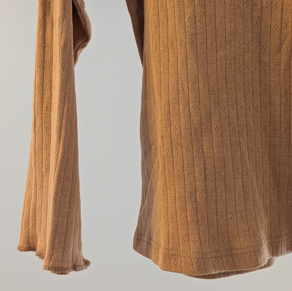 2/$20 💚 Zara Ribbed Ruffle Collar Top | Girls 4–5Y - Picture 5 of 6